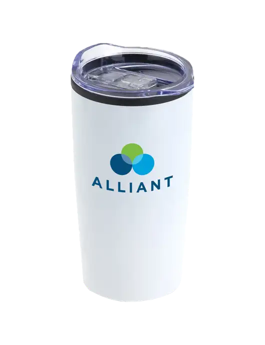 Olympus White 20 oz Tumbler w/Alliant Logo