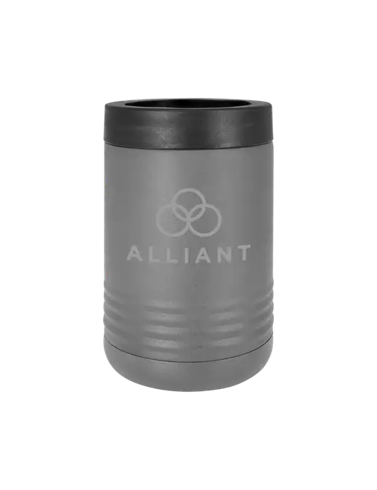 Polar Camel 12 oz Powder Coated Grey Vacuum Insulated Beverage Holder w/Alliant Logo