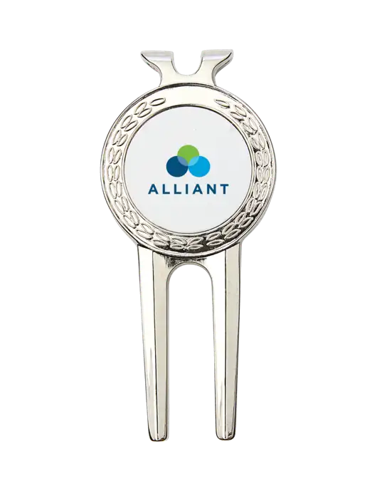 Silver Divot Tool, 1.5 x 3 w/Alliant Logo