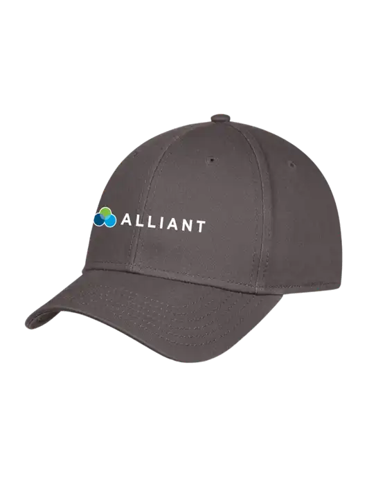 Charcoal Structured Cap Hook & Loop w/Alliant Logo