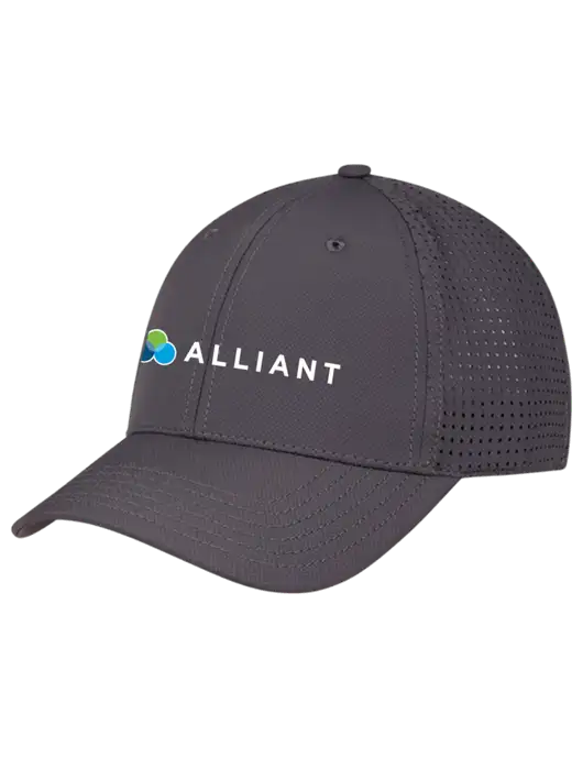 Charcoal Performance Stretchable Cap Hook & Loop w/Alliant Logo