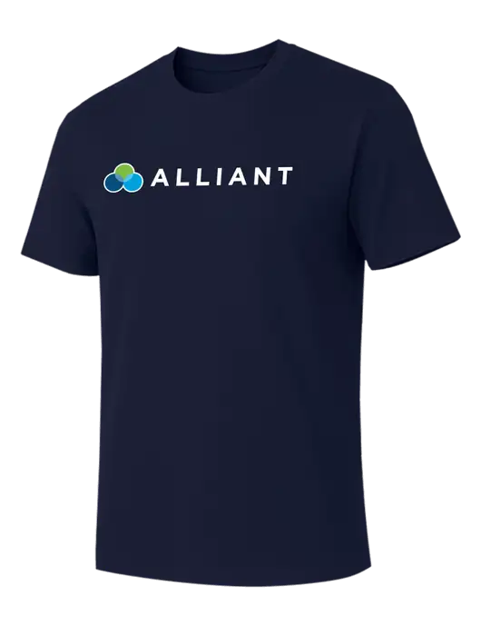 Allmade Dark Navy Organic Cotton Tee w/Alliant Logo