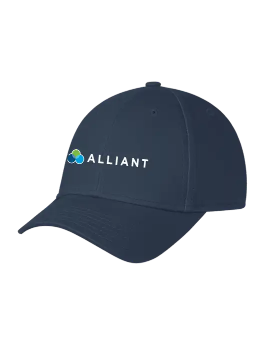 Navy Structured Cap Hook & Loop w/Alliant Logo