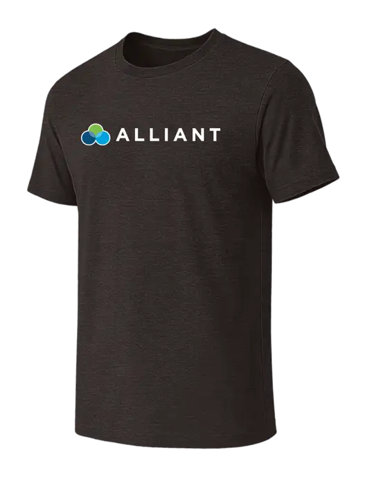 BELLA+CANVAS Dark Grey Heather CVC Short Sleeve Tee w/Alliant Logo