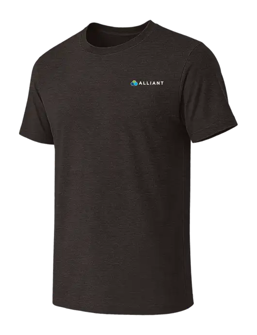 BELLA+CANVAS Dark Grey Heather CVC Short Sleeve Tee w/Alliant Logo