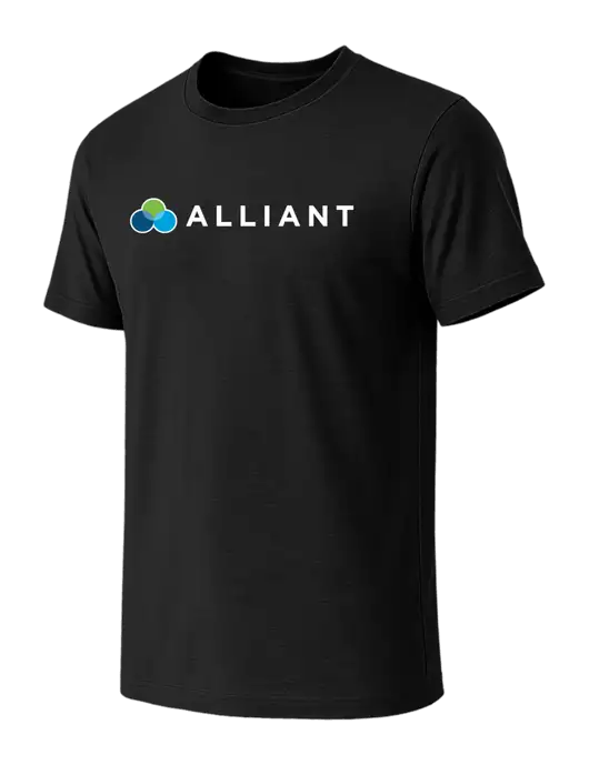 BELLA+CANVAS Black CVC Short Sleeve Tee w/Alliant Logo