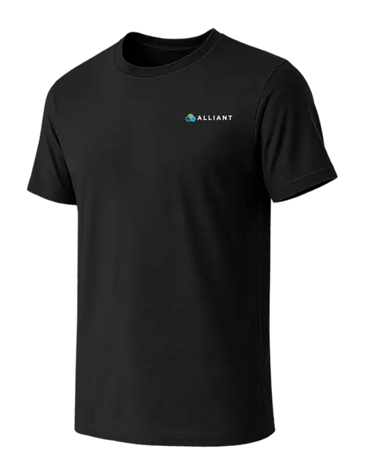 BELLA+CANVAS Black CVC Short Sleeve Tee w/Alliant Logo