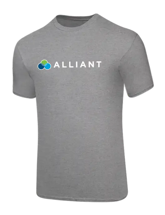 Core Blend Medium Grey Heather T-Shirt w/Alliant Logo