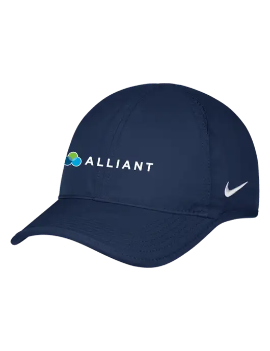 Nike Navy Featherlight Cap w/Alliant Logo