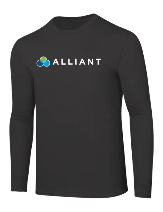 Core Blend Charcoal Grey Long Sleeve Tee w/Alliant Logo