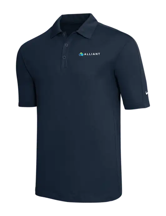 Nike Navy Tech Sport Dri-FIT Polo w/Alliant Logo