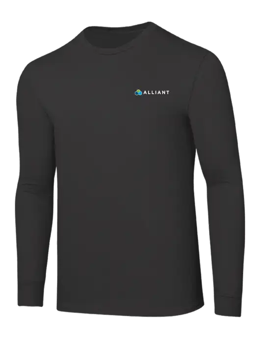 Core Blend Charcoal Grey Long Sleeve Tee w/Alliant Logo