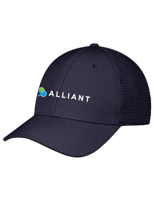 Navy Performance Stretchable Cap Hook & Loop w/Alliant Logo