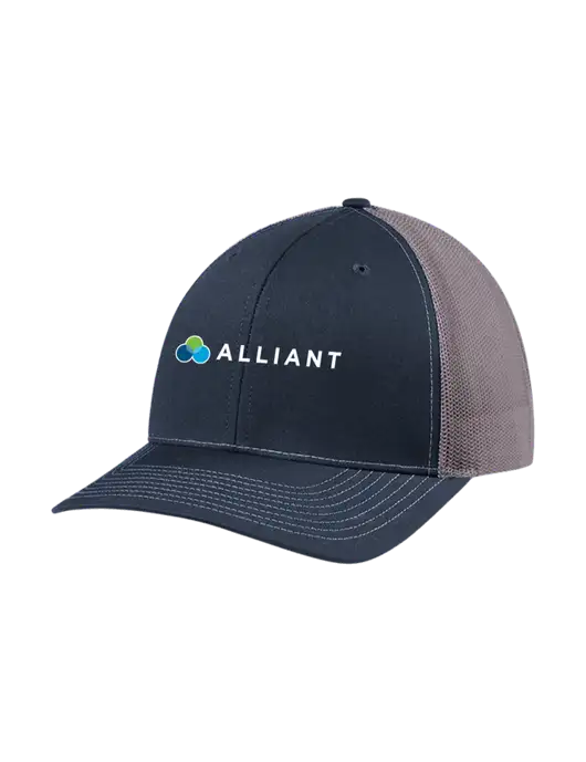 Richardson Adjustable Snapback Original 112 Trucker Cap Navy w/Charcoal Mesh w/Alliant Logo