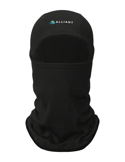 Black CornerStone Smooth Fleece Face Mask w/Alliant Logo