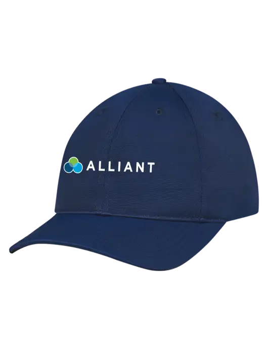 Navy Nylon Twill Performance Cap w/Alliant Logo