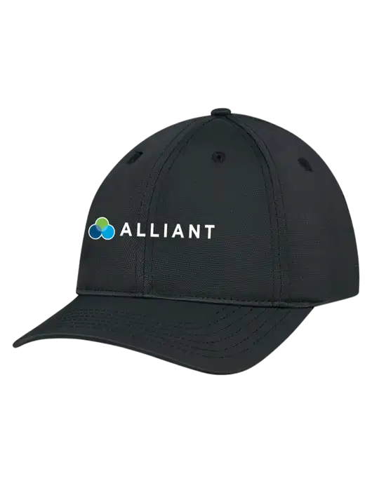 Black Nylon Twill Performance Cap w/Alliant Logo
