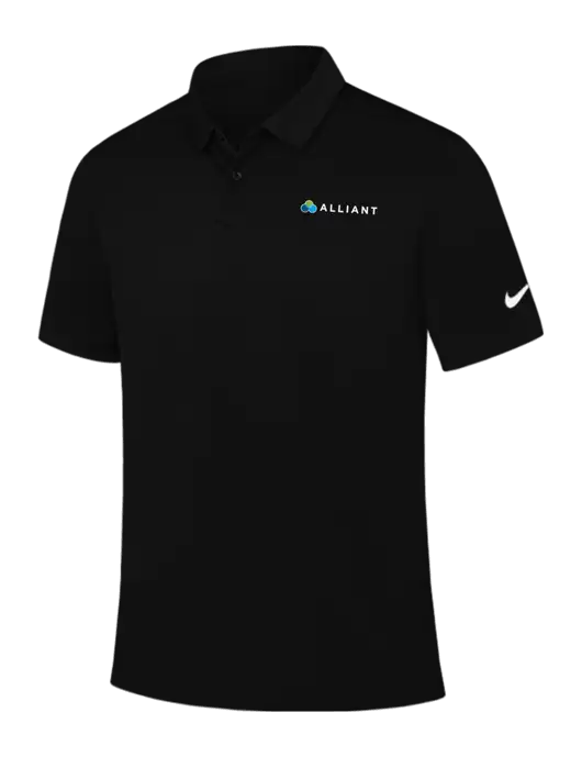 Nike Black Dry Essential Solid Polo w/Alliant Logo