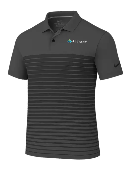 Nike Dark Grey Dri-FIT Vapor Block Polo w/Alliant Logo