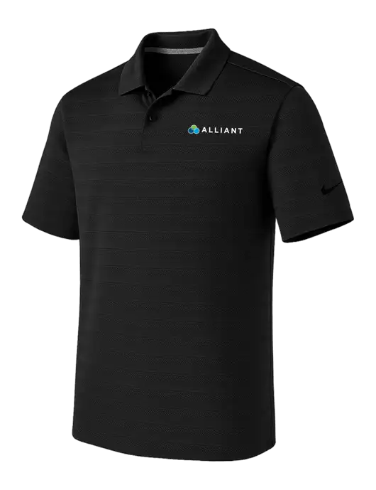 Nike Black Dri-FIT Vapor Jacquard Polo w/Alliant Logo