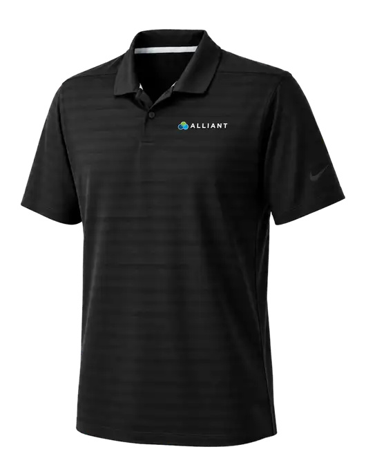 Nike Black Dri-FIT Vapor Jacquard Polo w/Alliant Logo