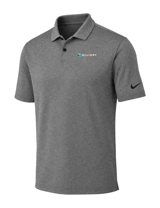 Nike Dark Grey Heather Dri-FIT Vapor Polo w/Alliant Logo