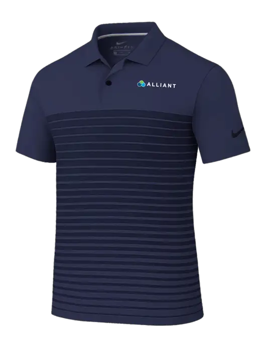 Nike Navy Dri-FIT Vapor Block Polo w/Alliant Logo