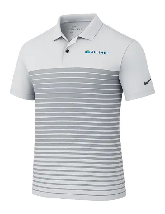Nike Light Grey Dri-FIT Vapor Block Polo w/Alliant Logo