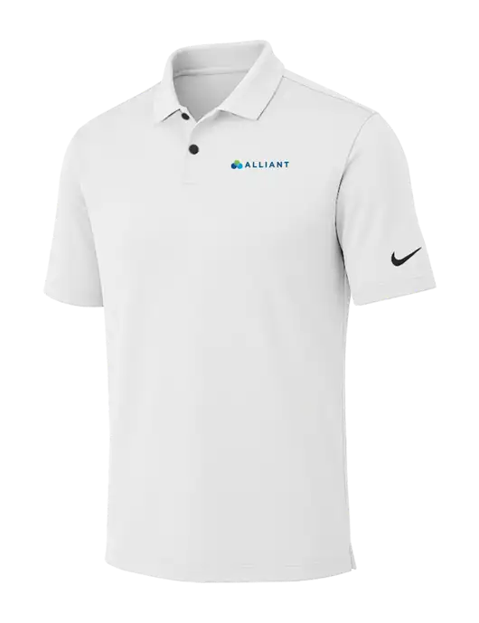 Nike White Dri-FIT Vapor Polo w/Alliant Logo