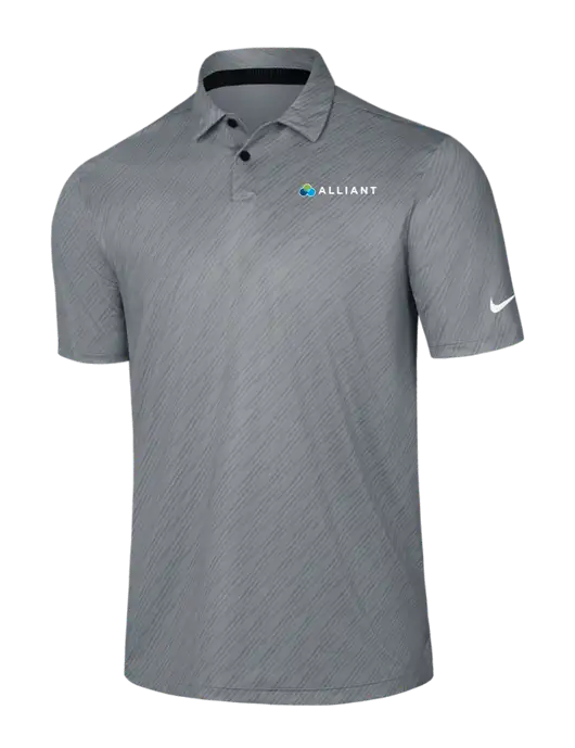 Nike Medium Grey Vapor Dash Polo w/Alliant Logo