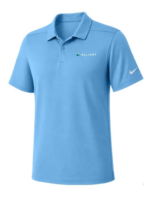 Nike Light Blue Dry Essential Solid Polo w/Alliant Logo