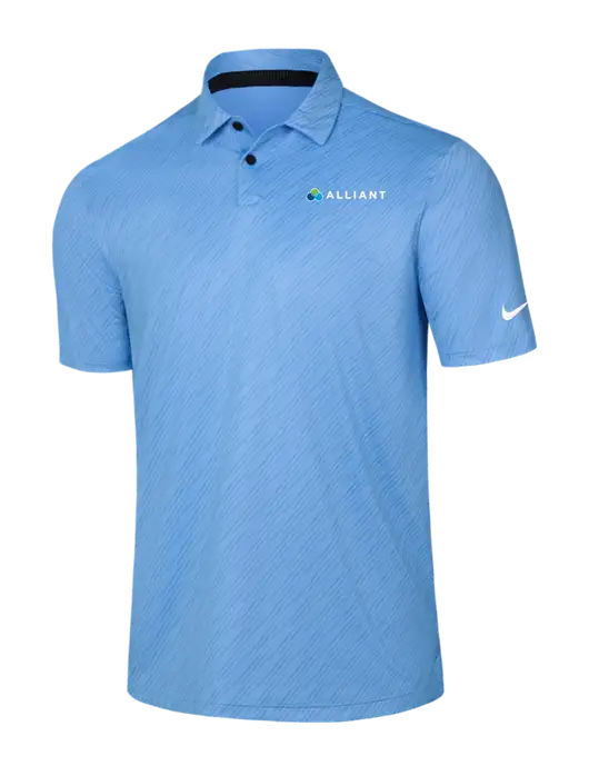 Nike Light Blue Vapor Dash Polo w/Alliant Logo