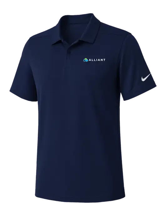 Nike Navy Dry Essential Solid Polo w/Alliant Logo