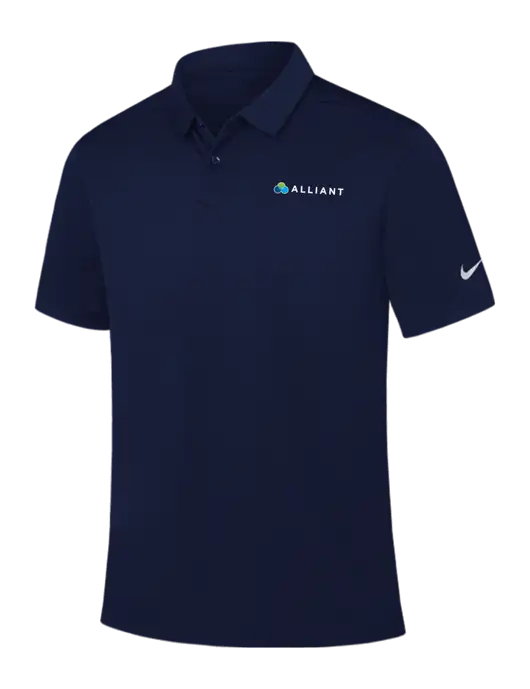 Nike Navy Dry Essential Solid Polo w/Alliant Logo