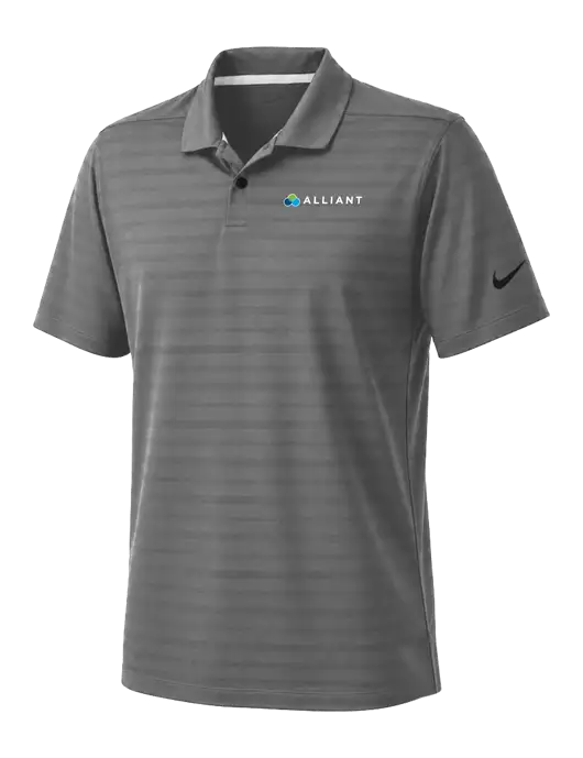 Nike Dark Medium Grey Dri-FIT Vapor Jacquard Polo w/Alliant Logo
