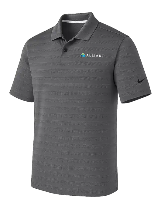 Nike Dark Medium Grey Dri-FIT Vapor Jacquard Polo w/Alliant Logo