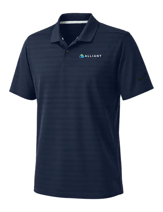 Nike Navy Dri-FIT Vapor Jacquard Polo w/Alliant Logo