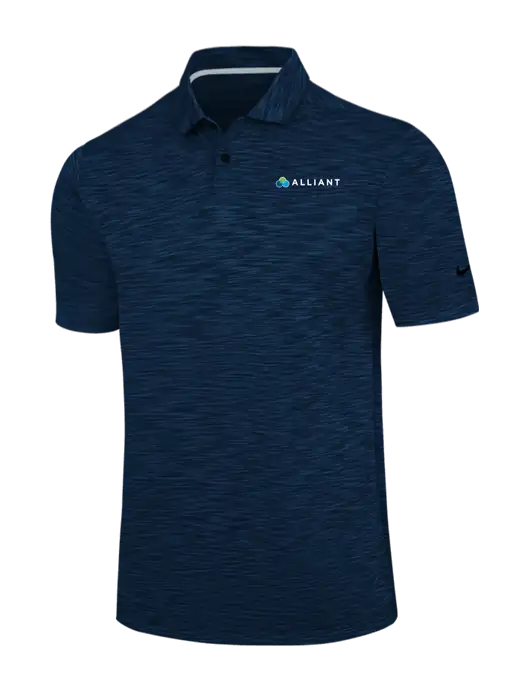 Nike Navy Dri-FIT Vapor Space Dyed Polo w/Alliant Logo