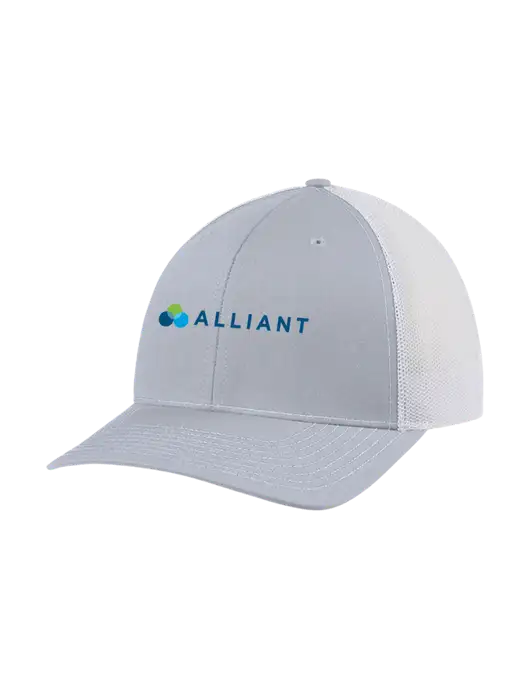 Richardson Adjustable Snapback Original 112 Trucker Cap Light Heather Grey w/White Mesh w/Alliant Logo