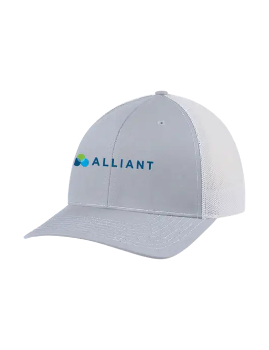 Richardson Adjustable Snapback Original 112 Trucker Cap Light Heather Grey w/White Mesh w/Alliant Logo