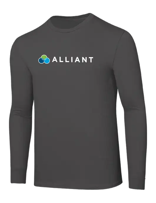 Seriously Soft Dark Grey Long Sleeve T-Shirt w/Alliant Logo