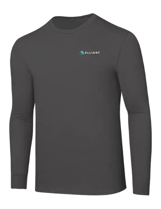 Seriously Soft Dark Grey Long Sleeve T-Shirt w/Alliant Logo