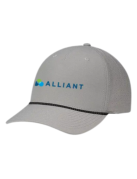 Richardson Laser Perf Performance Light Grey/Black-Grey Rope Cap w/Alliant Logo