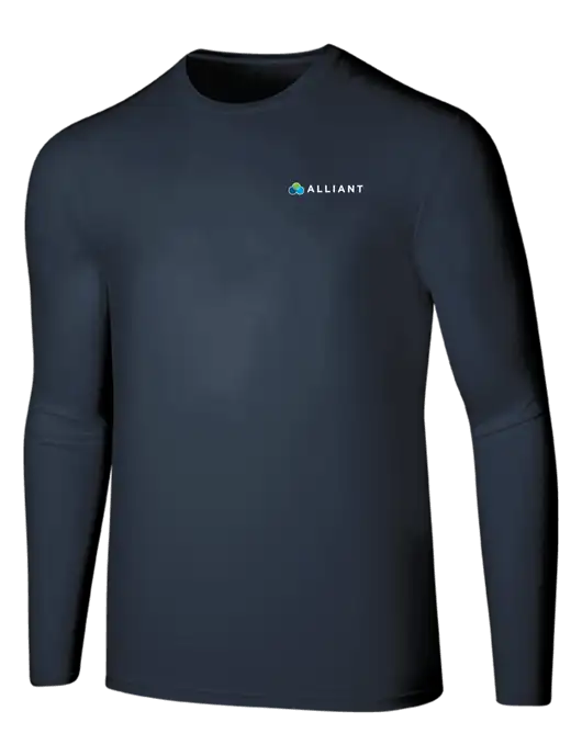 Seriously Soft Navy Long Sleeve T-Shirt w/Alliant Logo