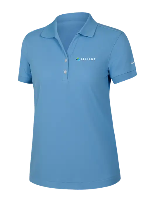 Nike Womens Dri-FIT Classic Light Blue Polo w/Alliant Logo