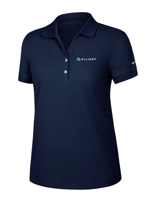 Nike Womens Dri-FIT Classic Dark Navy Polo w/Alliant Logo