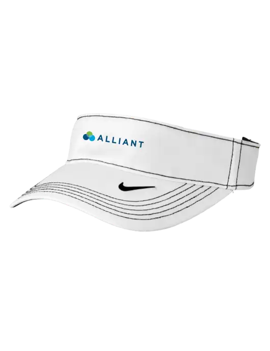 Nike White Dri-FIT Ace Visor w/Alliant Logo