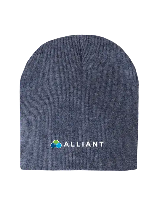 Navy Heather Element Knit Beanie w/Alliant Logo