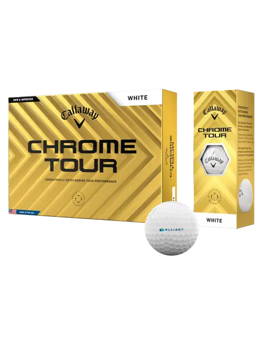 Callaway Chrome Tour Golf Balls 12/pkg w/Alliant Logo