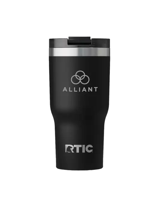 RTIC Essential 20 oz Black Tumbler w/Alliant Logo